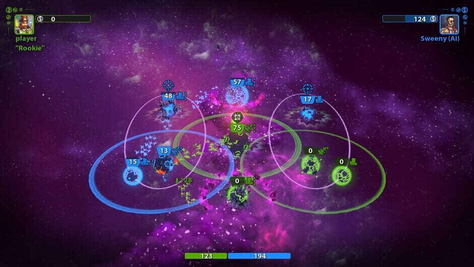 Screenshot from Planets Under Attack
