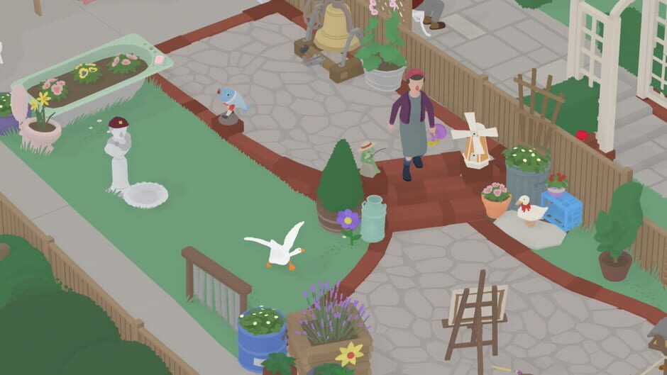 Screenshot from Untitled Goose Game