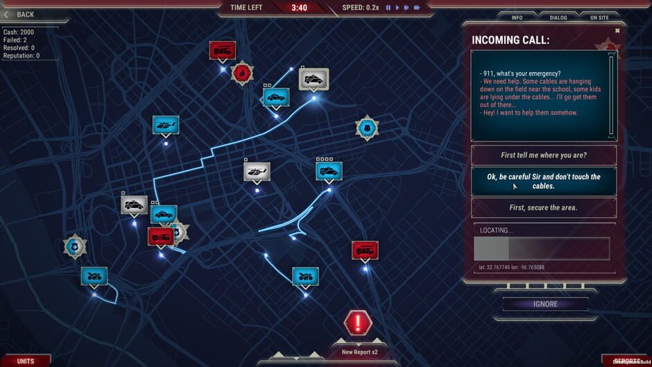 Screenshot from 911 Operator