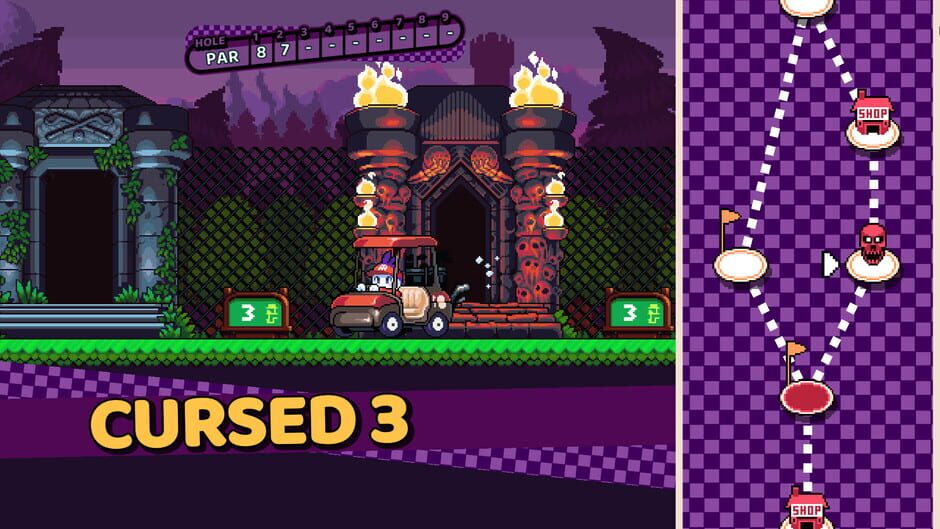 Screenshot from Cursed to Golf