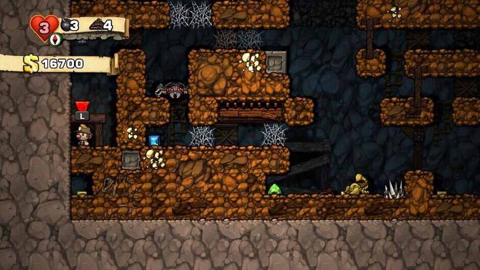 Screenshot from Spelunky
