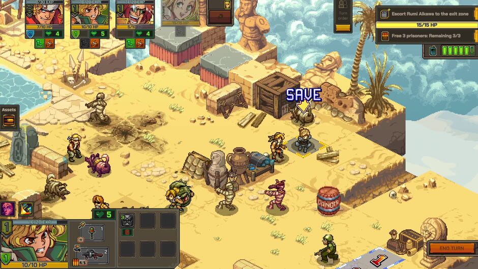 Screenshot from Metal Slug Tactics