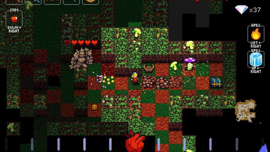 Screenshot from Crypt of the NecroDancer