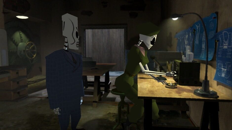 Screenshot from Grim Fandango Remastered