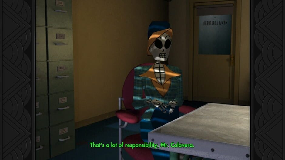 Screenshot from Grim Fandango Remastered