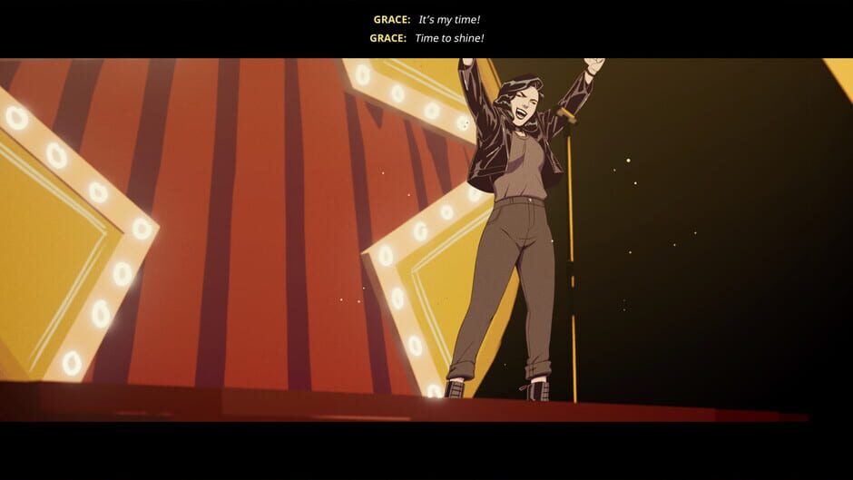 Screenshot from Stray Gods: The Roleplaying Musical