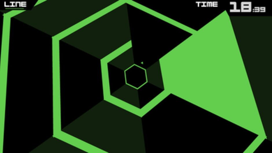 Screenshot from Super Hexagon