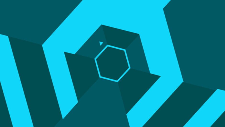 Screenshot from Super Hexagon