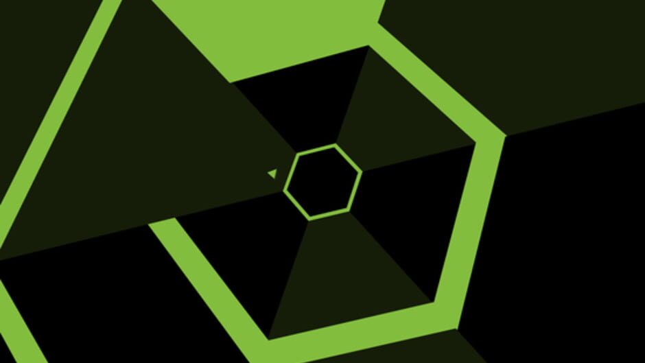 Screenshot from Super Hexagon