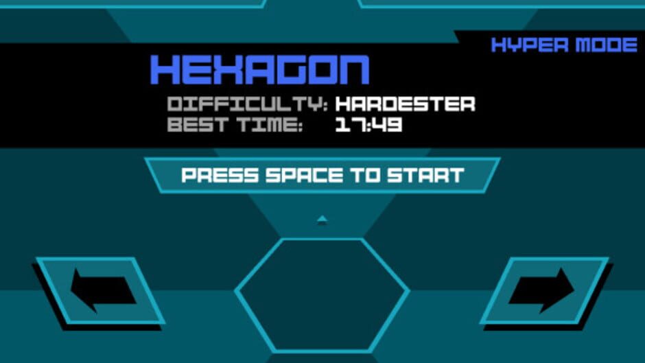 Screenshot from Super Hexagon