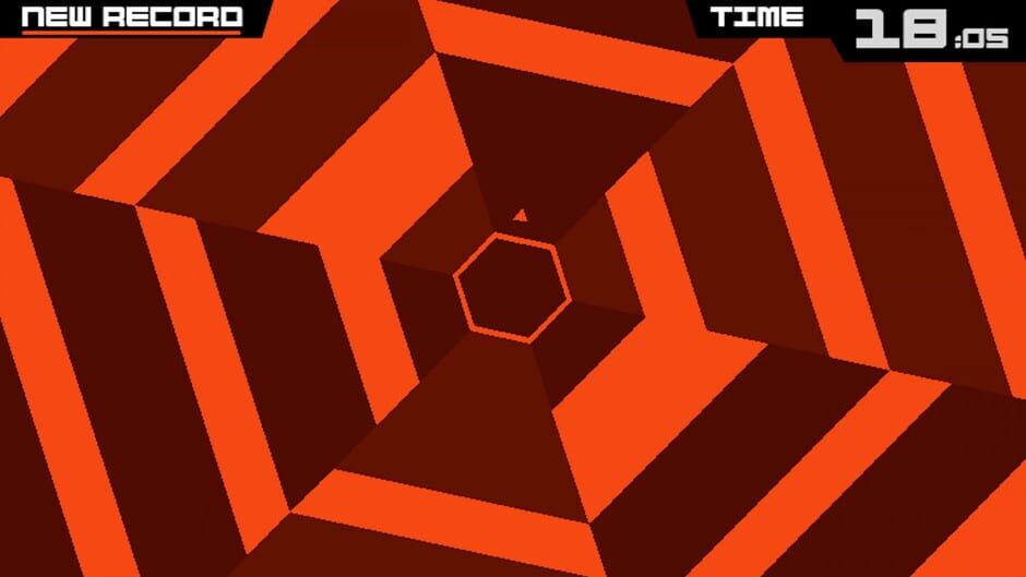 Screenshot from Super Hexagon