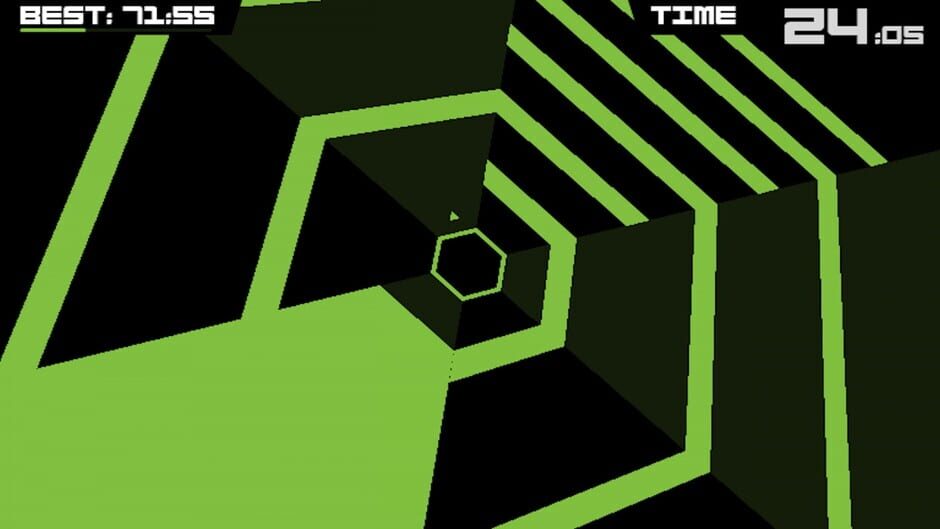 Screenshot from Super Hexagon