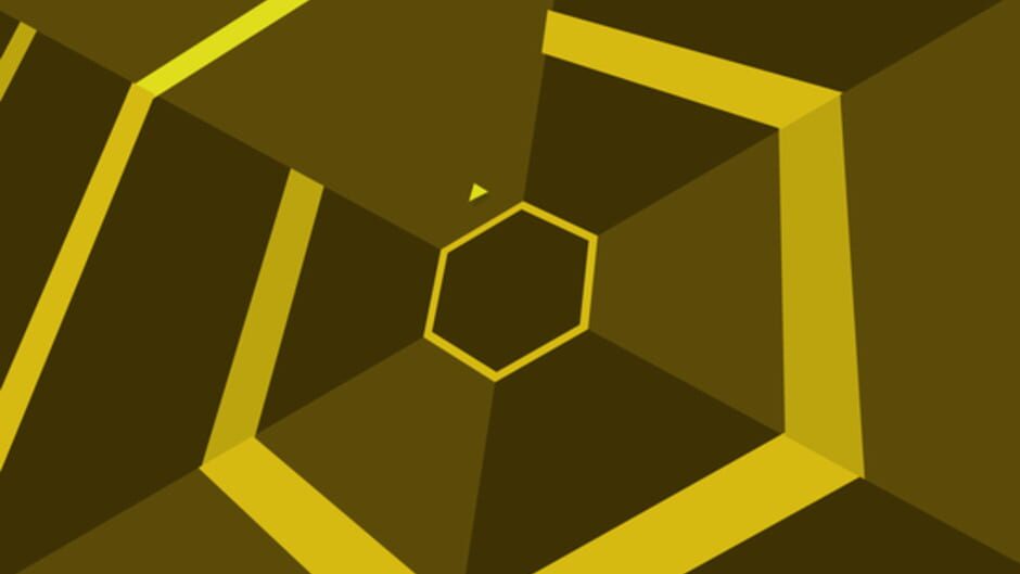Screenshot from Super Hexagon
