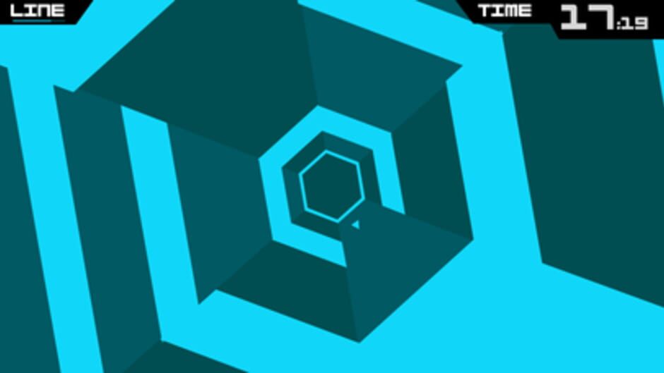 Screenshot from Super Hexagon