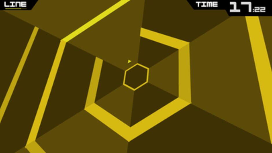 Screenshot from Super Hexagon