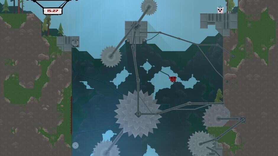 Screenshot from Super Meat Boy