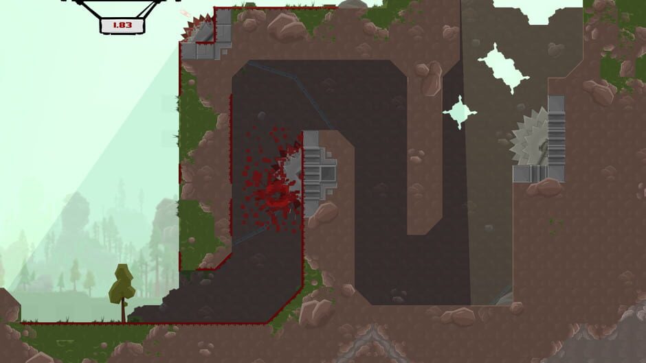 Screenshot from Super Meat Boy
