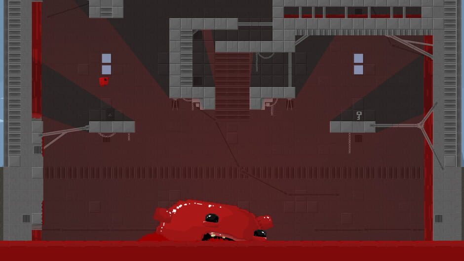 Screenshot from Super Meat Boy
