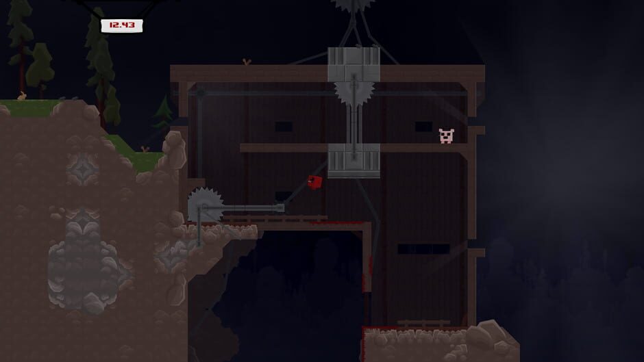 Screenshot from Super Meat Boy
