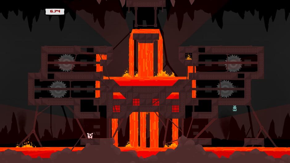 Screenshot from Super Meat Boy