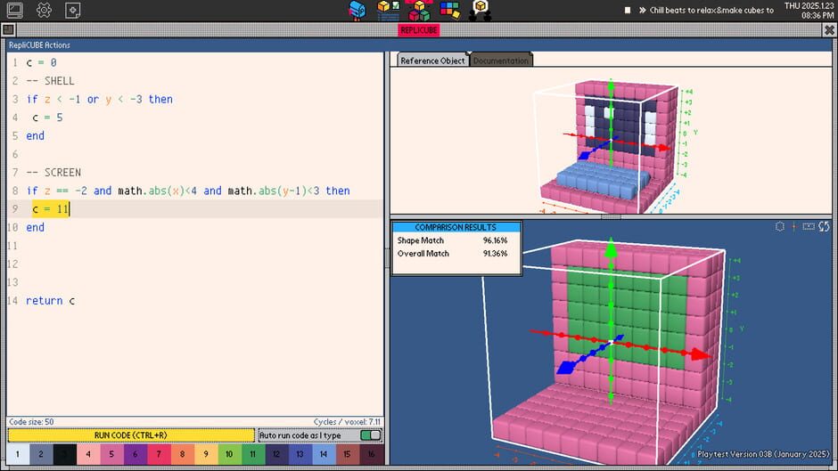 Screenshot from Replicube