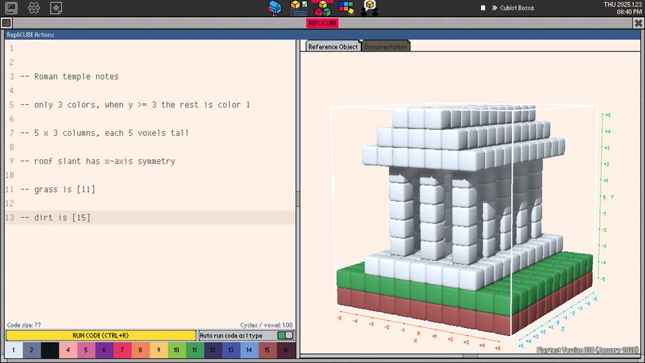 Screenshot from Replicube