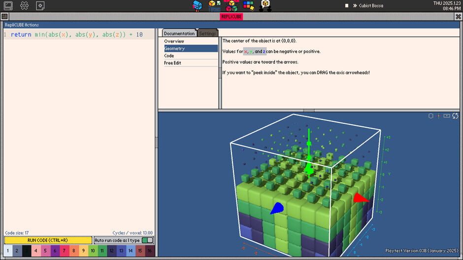 Screenshot from Replicube