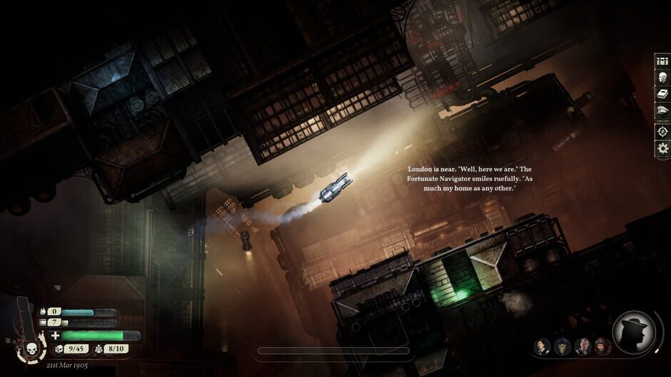 Screenshot from Sunless Skies