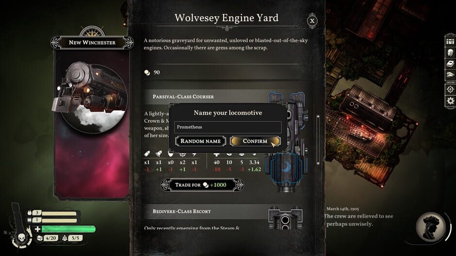 Screenshot from Sunless Skies