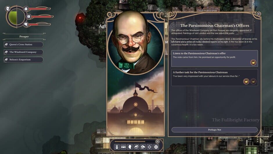 Screenshot from Sunless Skies