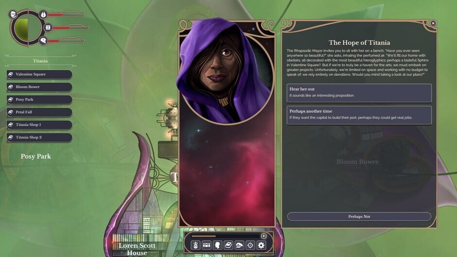 Screenshot from Sunless Skies
