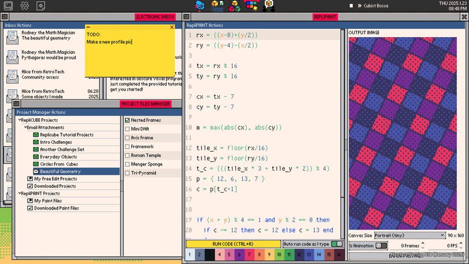 Screenshot from Replicube