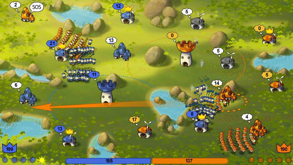 Screenshot from Mushroom Wars