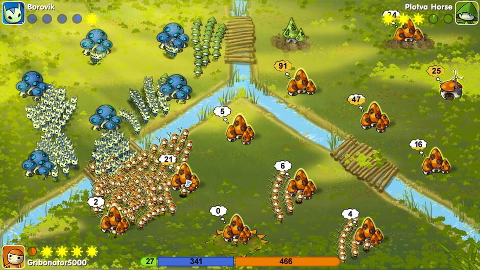 Screenshot from Mushroom Wars