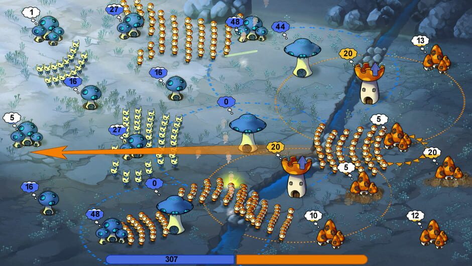 Screenshot from Mushroom Wars