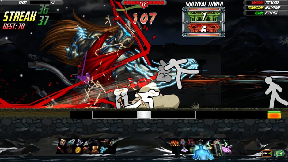 Screenshot from One Finger Death Punch 2