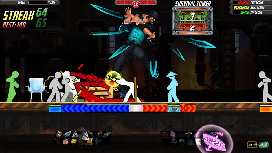 Screenshot from One Finger Death Punch 2