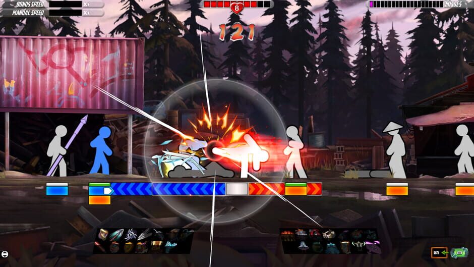Screenshot from One Finger Death Punch 2
