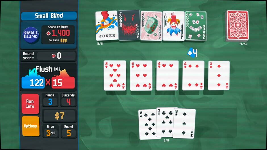 Screenshot from Balatro