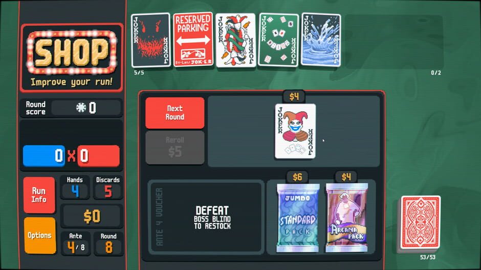 Screenshot from Balatro
