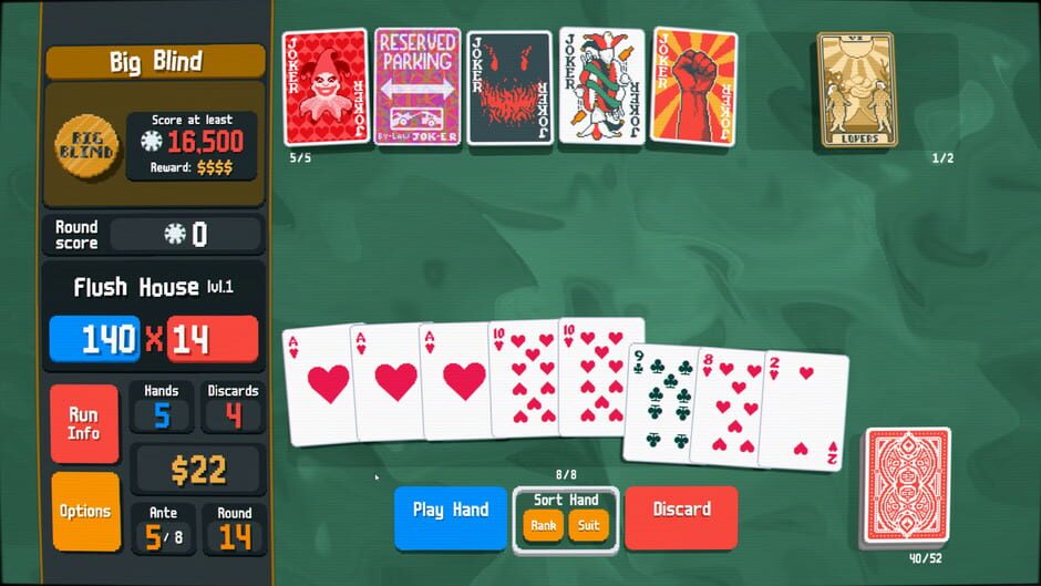 Screenshot from Balatro