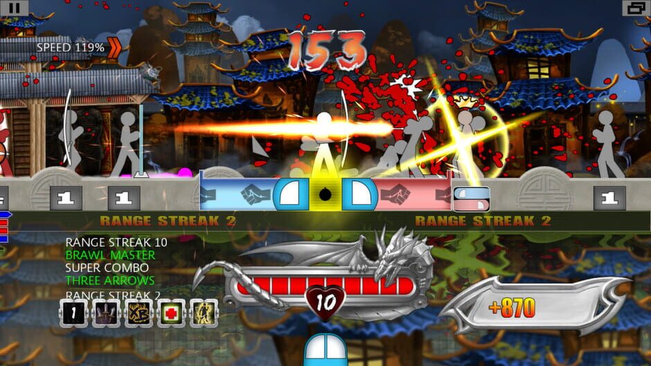 Screenshot from One Finger Death Punch