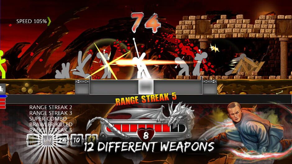 Screenshot from One Finger Death Punch