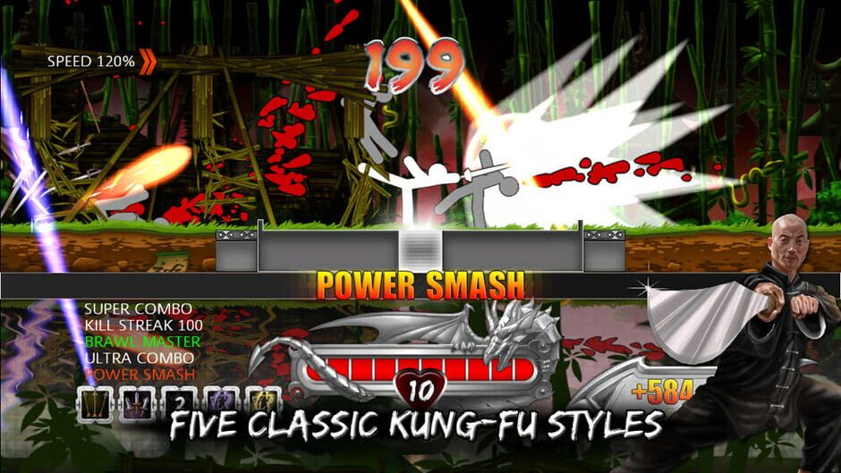 Screenshot from One Finger Death Punch
