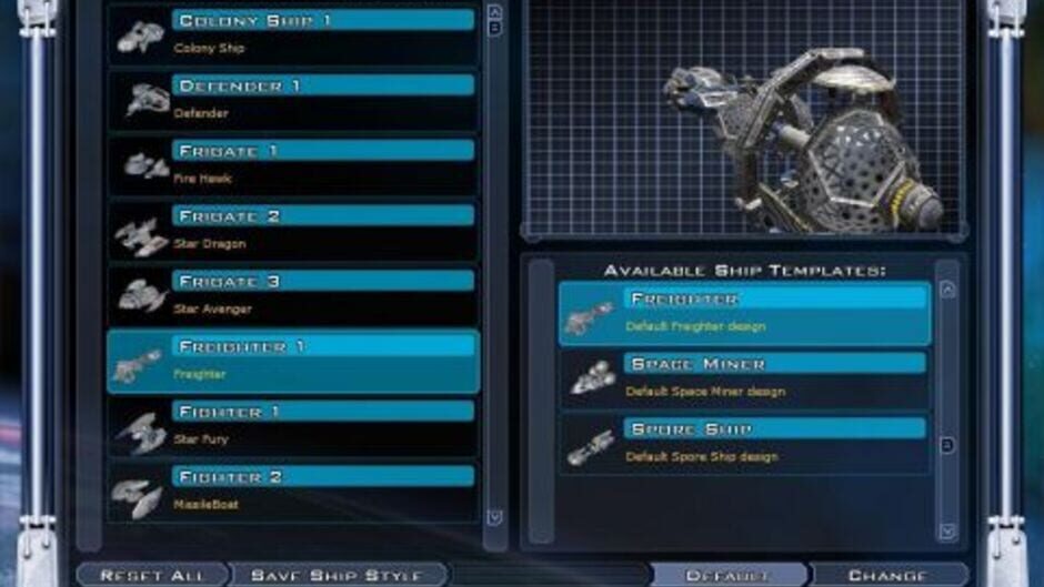 Screenshot from Galactic Civilizations II: Endless Universe