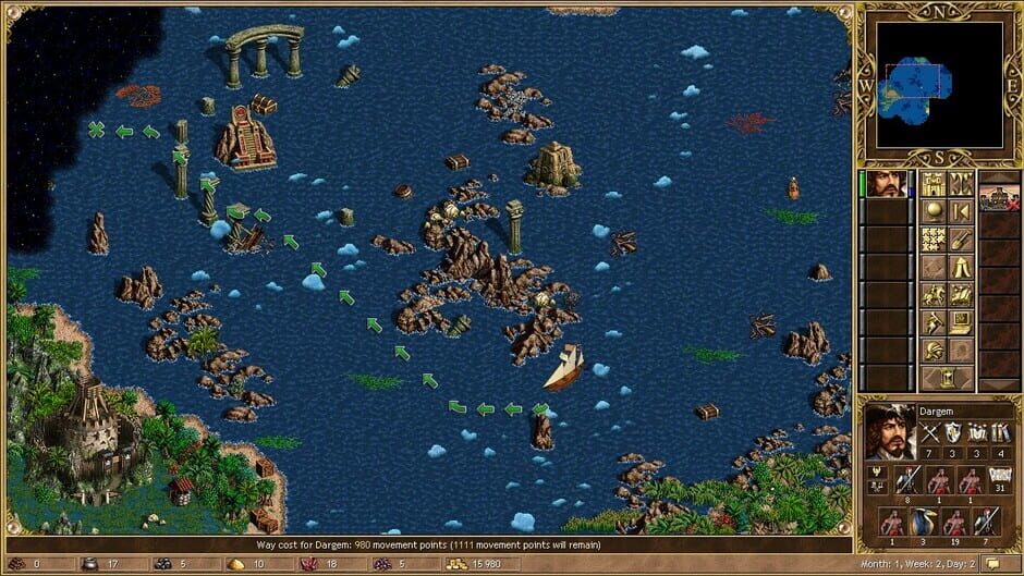 Screenshot from Heroes of Might and Magic III: Horn of the Abyss