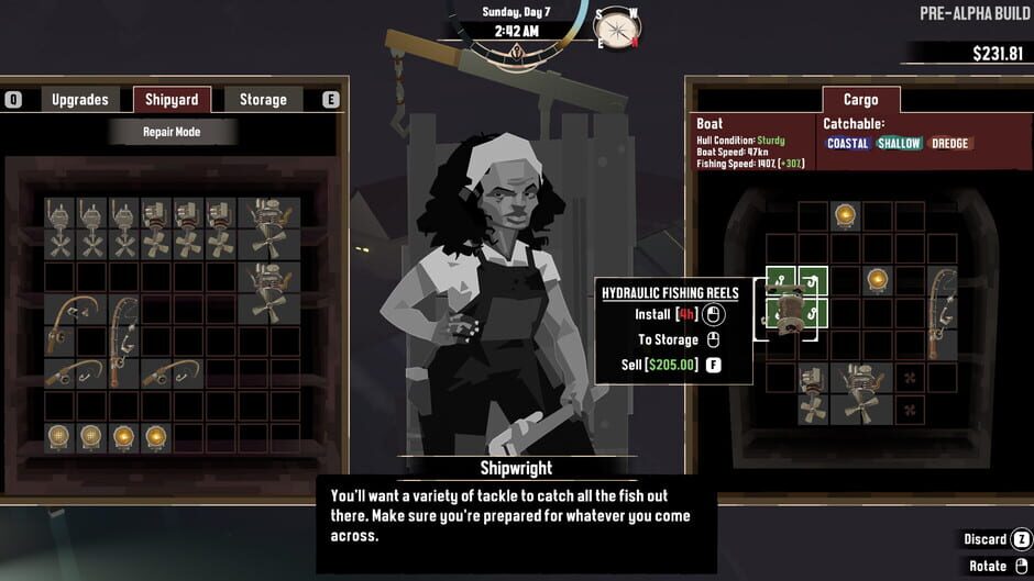 Screenshot from Dredge