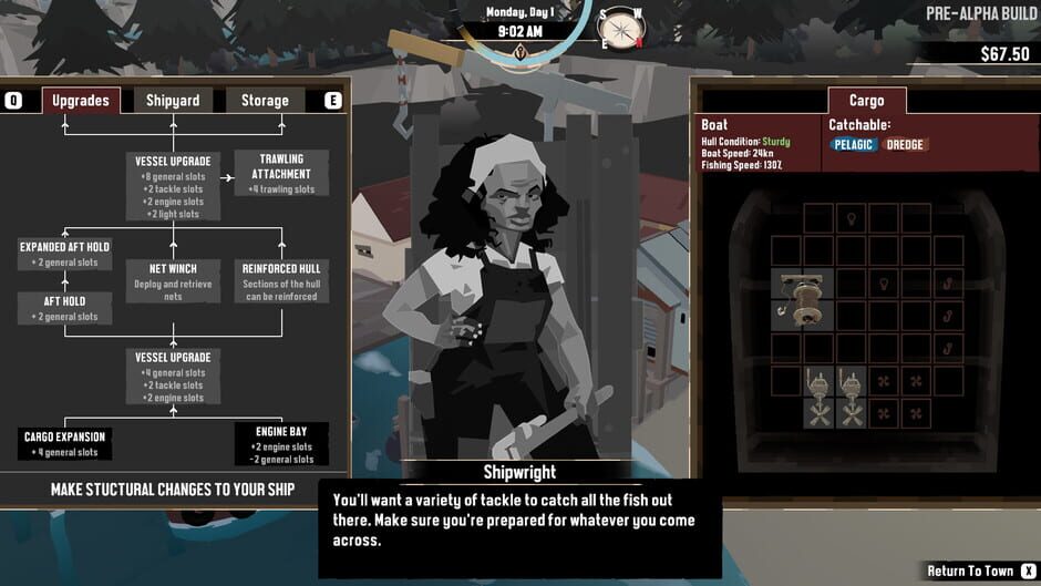 Screenshot from Dredge