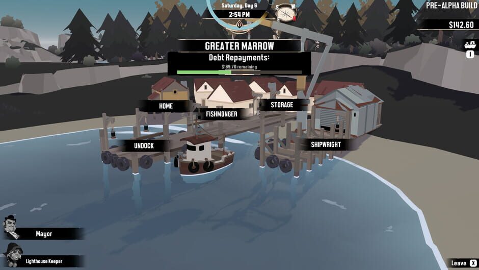 Screenshot from Dredge