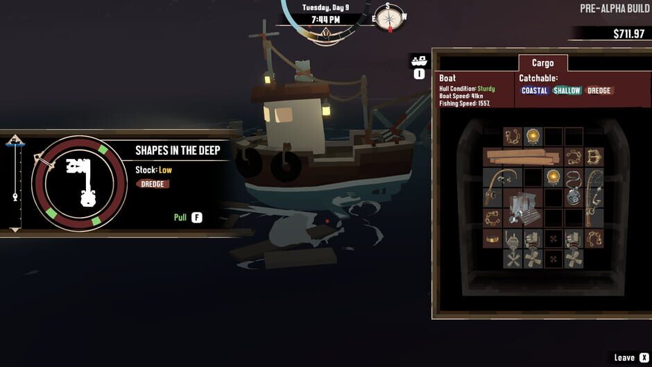 Screenshot from Dredge